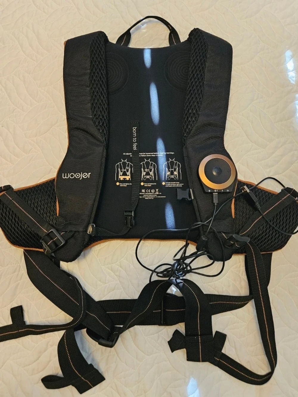 Black Wearable Haptic Backpack - Black